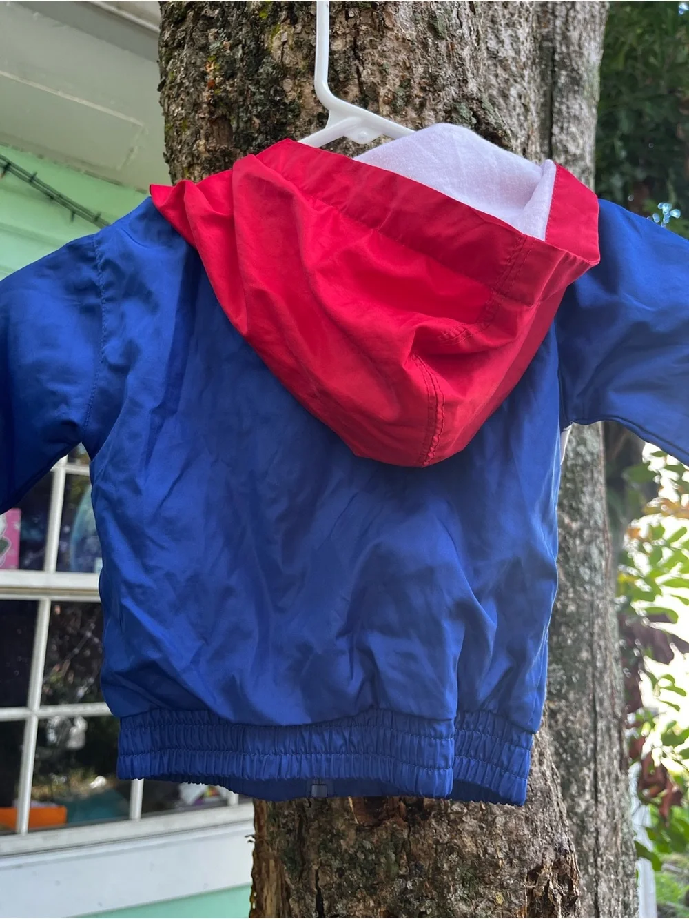 New York Giants Red White Blue Toddler Windbreaker Jacket